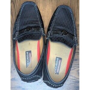Rocawear Men's Laker Black Casual Slip-on Loafer Moccasin Faux Leather size 9.5